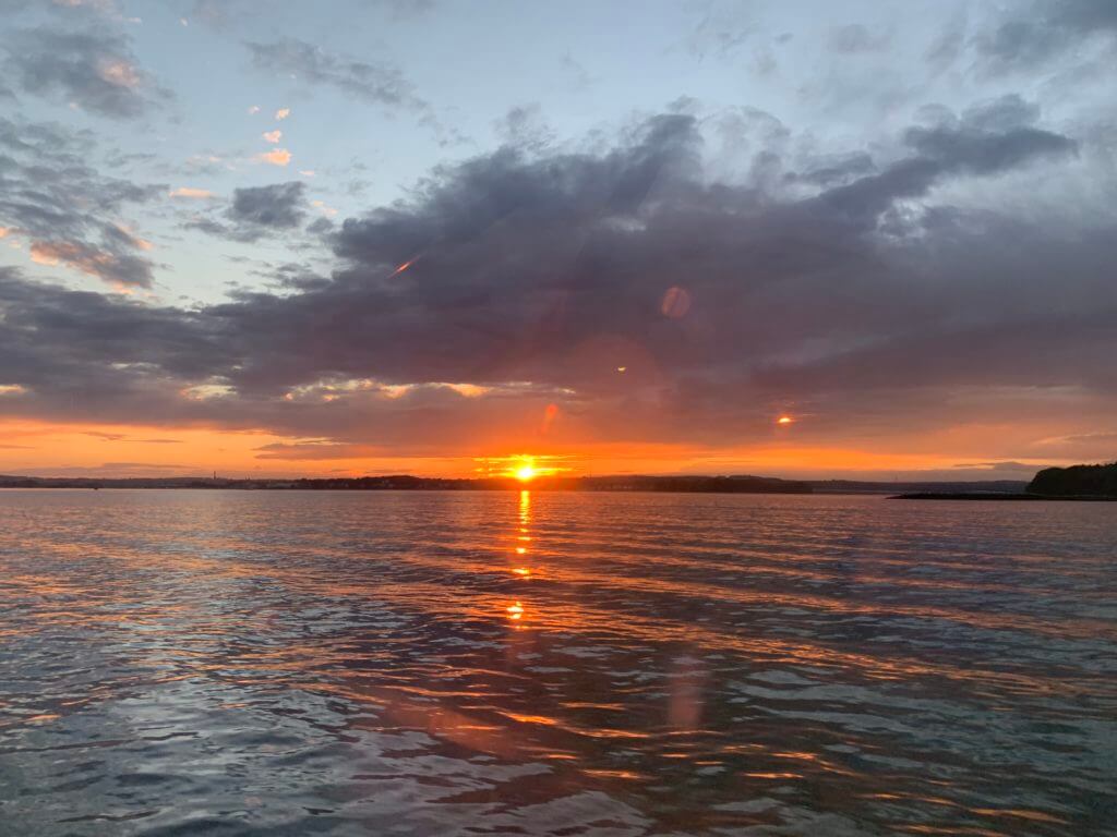 Sunset on the Boat